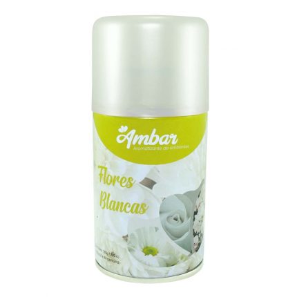 Aromatizador de Ambientes en Aerosol AMBAR FLORES BLANCAS