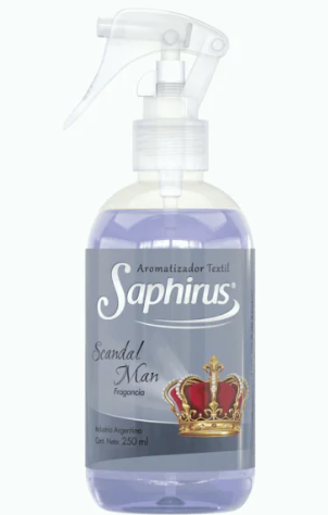 Aromatizante Textil SAPHIRUS SCANDAL MAN 250 ml