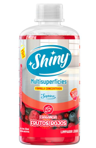 Limpiador Liquido Multisuperficies SHINY - FRUTOS ROJOS