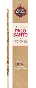Sahumerio Sagrada Madre PALO SANTO con INCIENSO 8 un.