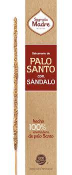 Sahumerio Sagrada Madre PALO SANTO con SANDALO 8 un.