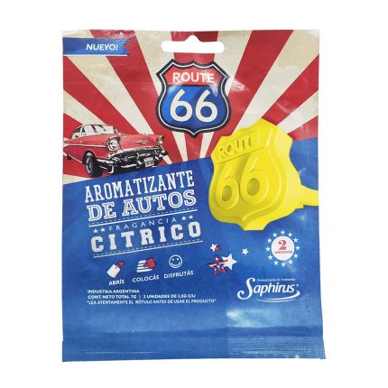 Aromatizador de auto Ruta 66 CITRICO