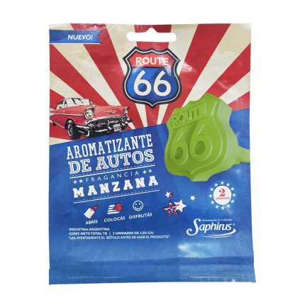 Aromatizador de auto Ruta 66 MANZANA