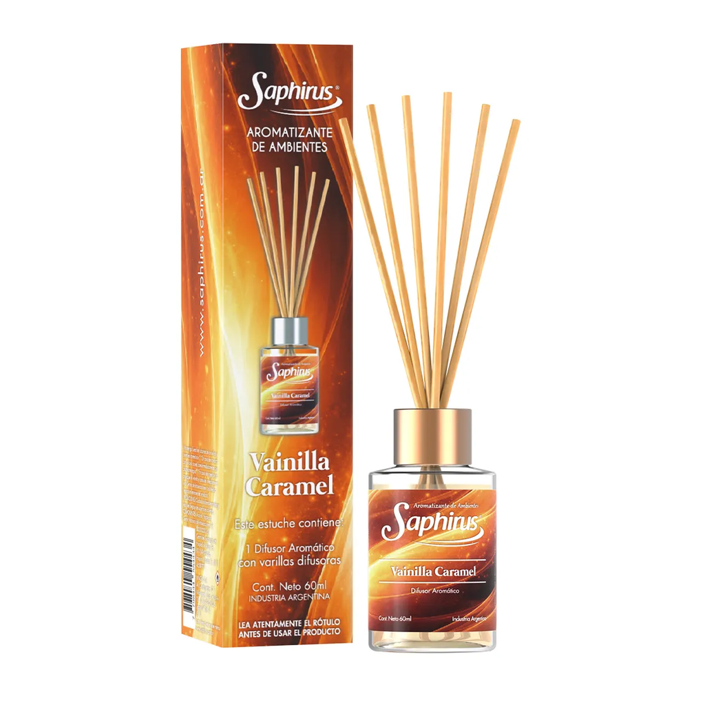 DIFUSOR AROMATICO 60 ML. VAINILLA CARAMEL