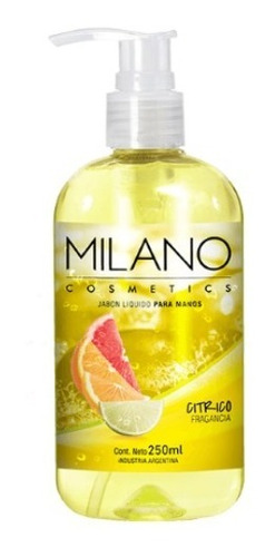 Jabón Liquido P/Manos MILANO CITRICO 250 ml