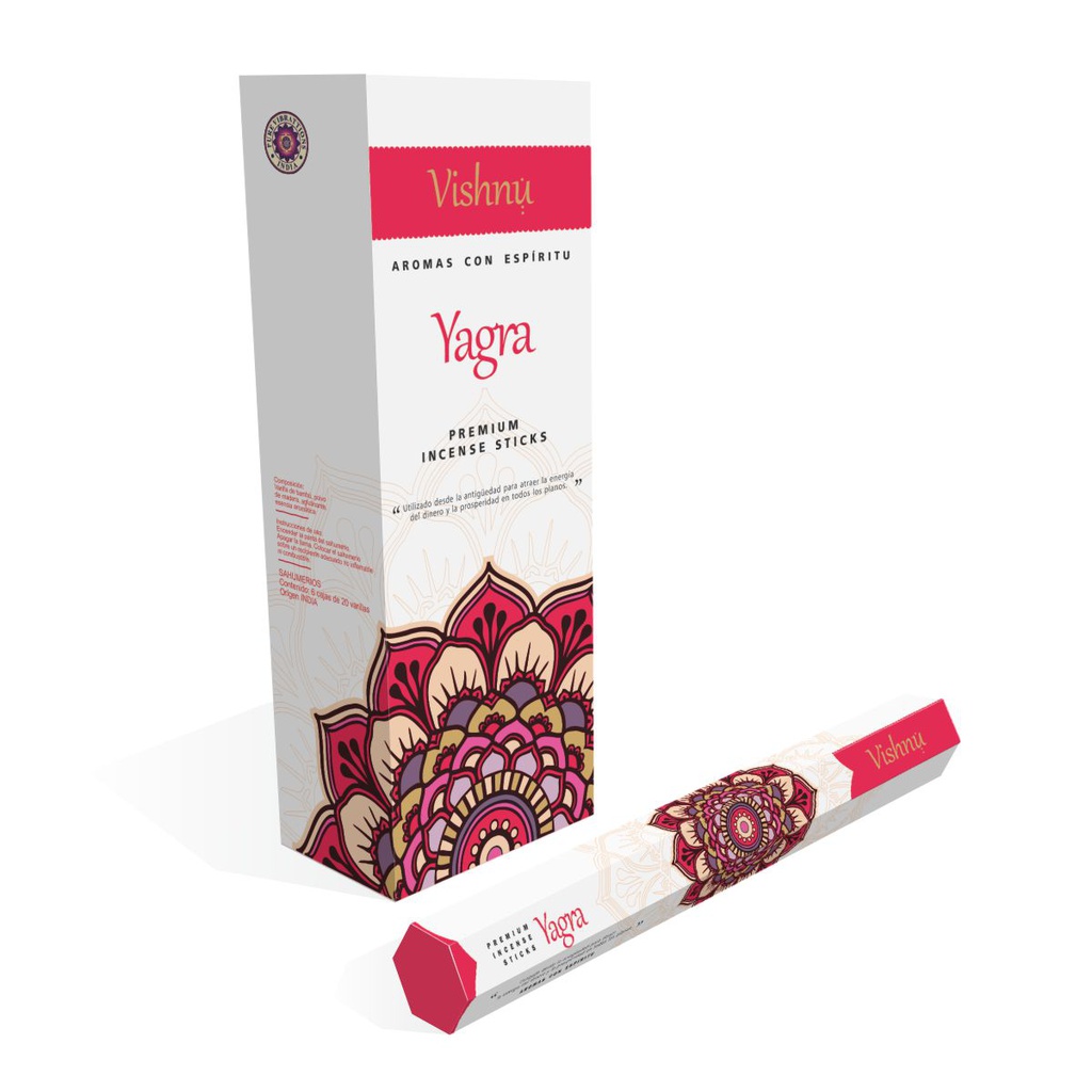 Sahumerio VISHNU YAGRA x 20 un.