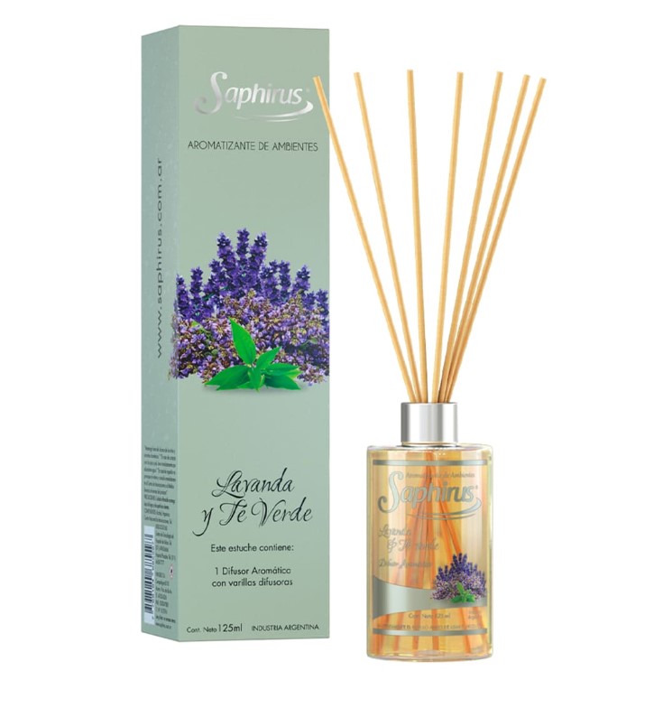 Difusor en varilla LAVANDA Y TE VERDE 125 ml