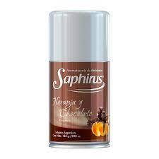 Aromatizador de Ambientes en Aerosol Saphirus NARANJA Y CHOCOLATE