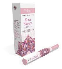 [SV-21] Sahumerio VISHNU ROSA BLANCA x 20 un.